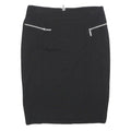 MICHAEL KORS Womens Black Pencil Knee Length Woven Skirt Size M Elegant Zip
