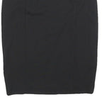 MICHAEL KORS Womens Black Pencil Knee Length Woven Skirt Size M Elegant Zip