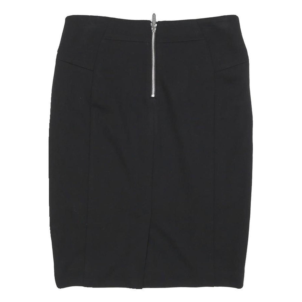 MICHAEL KORS Womens Black Pencil Knee Length Woven Skirt Size M Elegant Zip