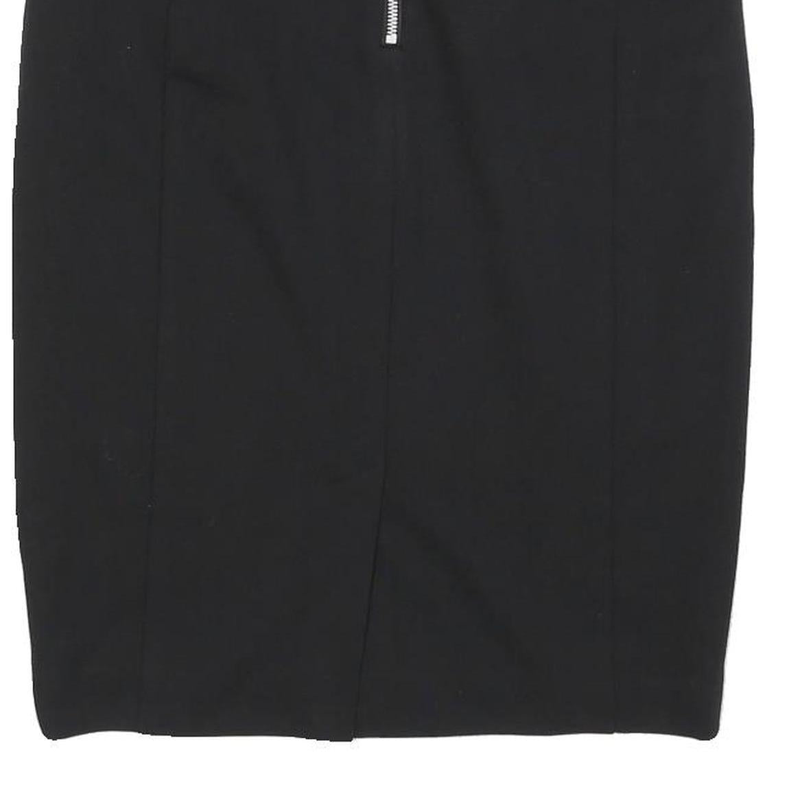 MICHAEL KORS Womens Black Pencil Knee Length Woven Skirt Size M Elegant Zip