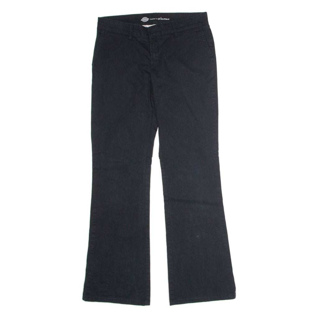 DICKIES Workwear Womens Trousers Black Regular Flared W30 L30