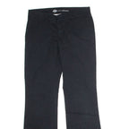 DICKIES Workwear Womens Trousers Black Regular Flared W30 L30
