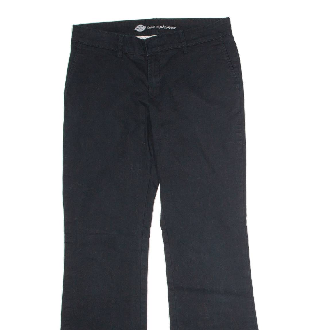 DICKIES Workwear Womens Trousers Black Regular Flared W30 L30