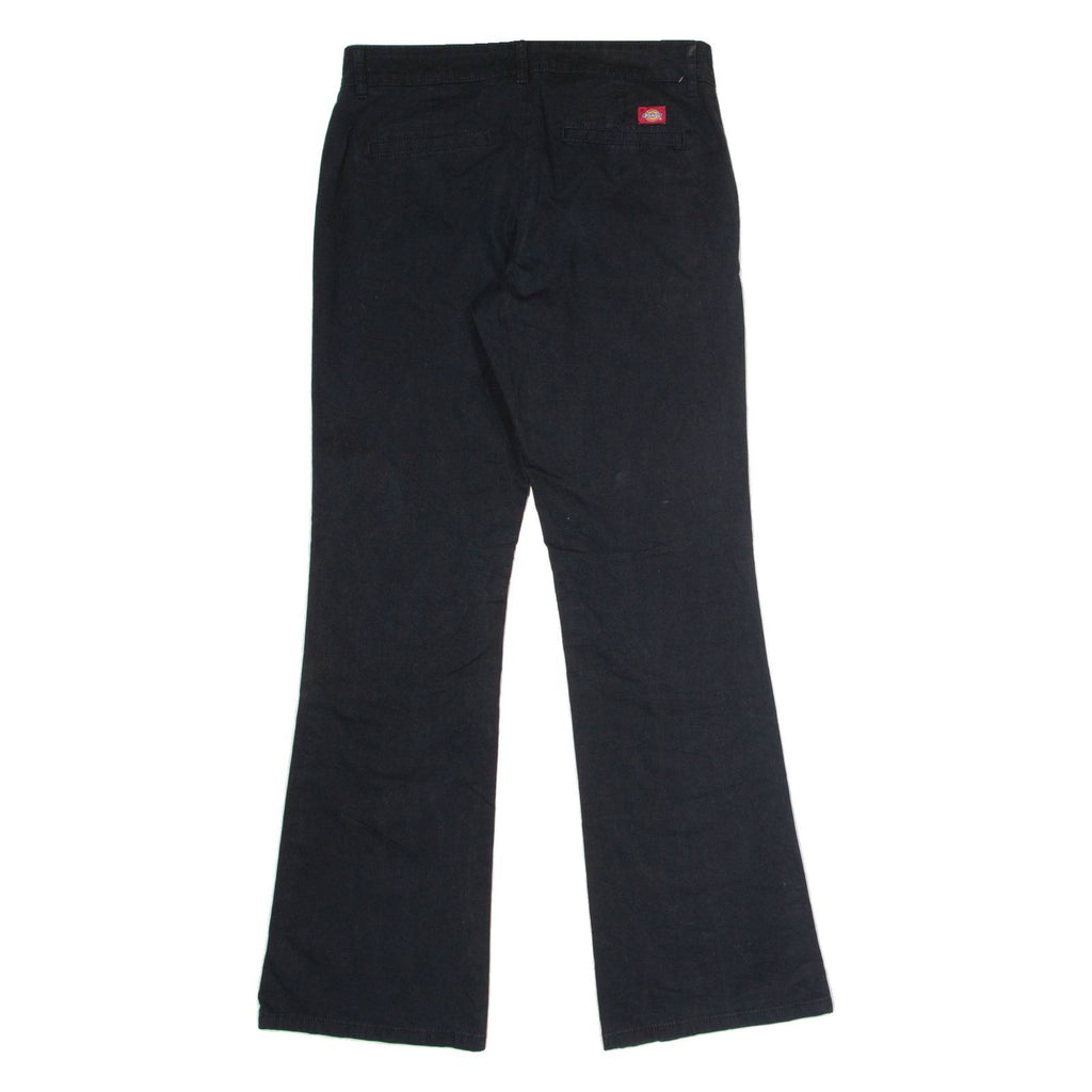 DICKIES Workwear Womens Trousers Black Regular Flared W30 L30