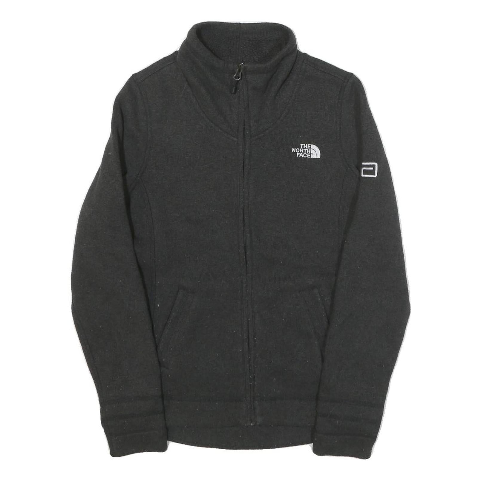 THE NORTH FACE Womens Black Jacket S Polyester Blend Plain Zip Outdoor