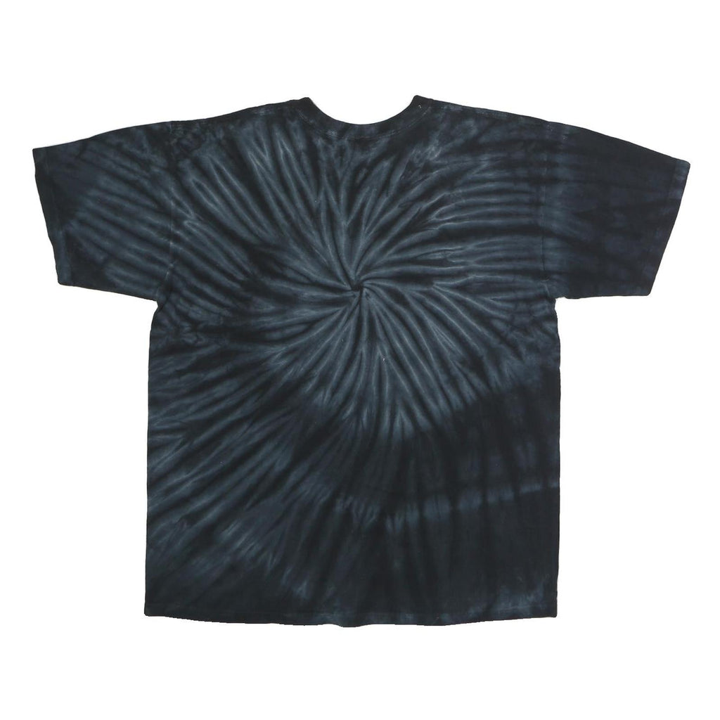 SUNDOG Mens Black Tie Dye Renegades Softball Graphic T-Shirt L Crew Neck Short
