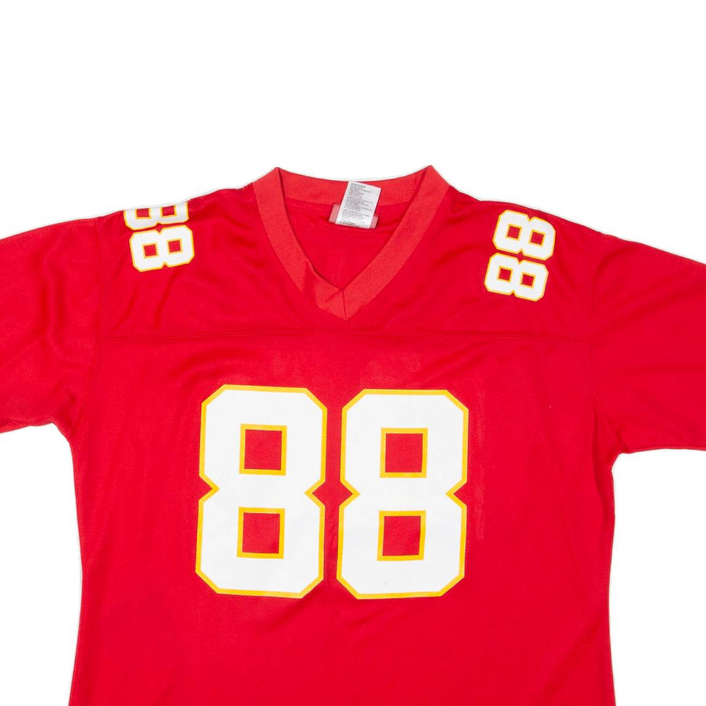 REEBOK Womens Jersey Red USA V-Neck L