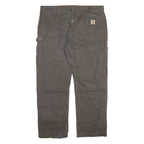 CARHARTT Carpenter Mens Trousers Grey Relaxed Straight W40 L30