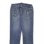 MONELLA VAGABONDA VIP Womens Slim Blue Denim W28 L26 Embroidered Back Pockets