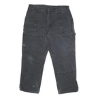 DICKIES Mens Black Regular Fit Straight Denim Cotton Blend Jeans W38 L28