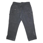 DICKIES Mens Black Regular Fit Straight Denim Cotton Blend Jeans W38 L28