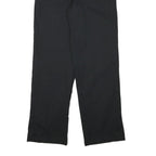 DICKIES Mens Cotton Blend Black Regular Fit Straight Leg Trousers W32 L30