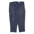 CARHARTT Mens Cotton Blend Blue Relaxed Straight Trousers W40 L30 Workwear
