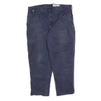 CARHARTT Mens Cotton Blend Blue Relaxed Straight Trousers W40 L30 Workwear