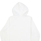 REEBOK Womens White Hoodie UK 14 Cotton Blend Casual Pullover Sweatshirt