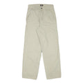 DICKIES Mens Cotton Blend Beige Regular Fit Straight Leg Trousers W26 L28