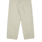 DICKIES Mens Cotton Blend Beige Regular Fit Straight Leg Trousers W26 L28