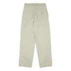 DICKIES Mens Cotton Blend Beige Regular Fit Straight Leg Trousers W26 L28