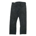 LEVI'S 501 Mens Jeans Black Regular Straight Denim Stone Wash W32 L27 Classic