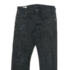 LEVI'S 501 Mens Jeans Black Regular Straight Denim Stone Wash W32 L27 Classic