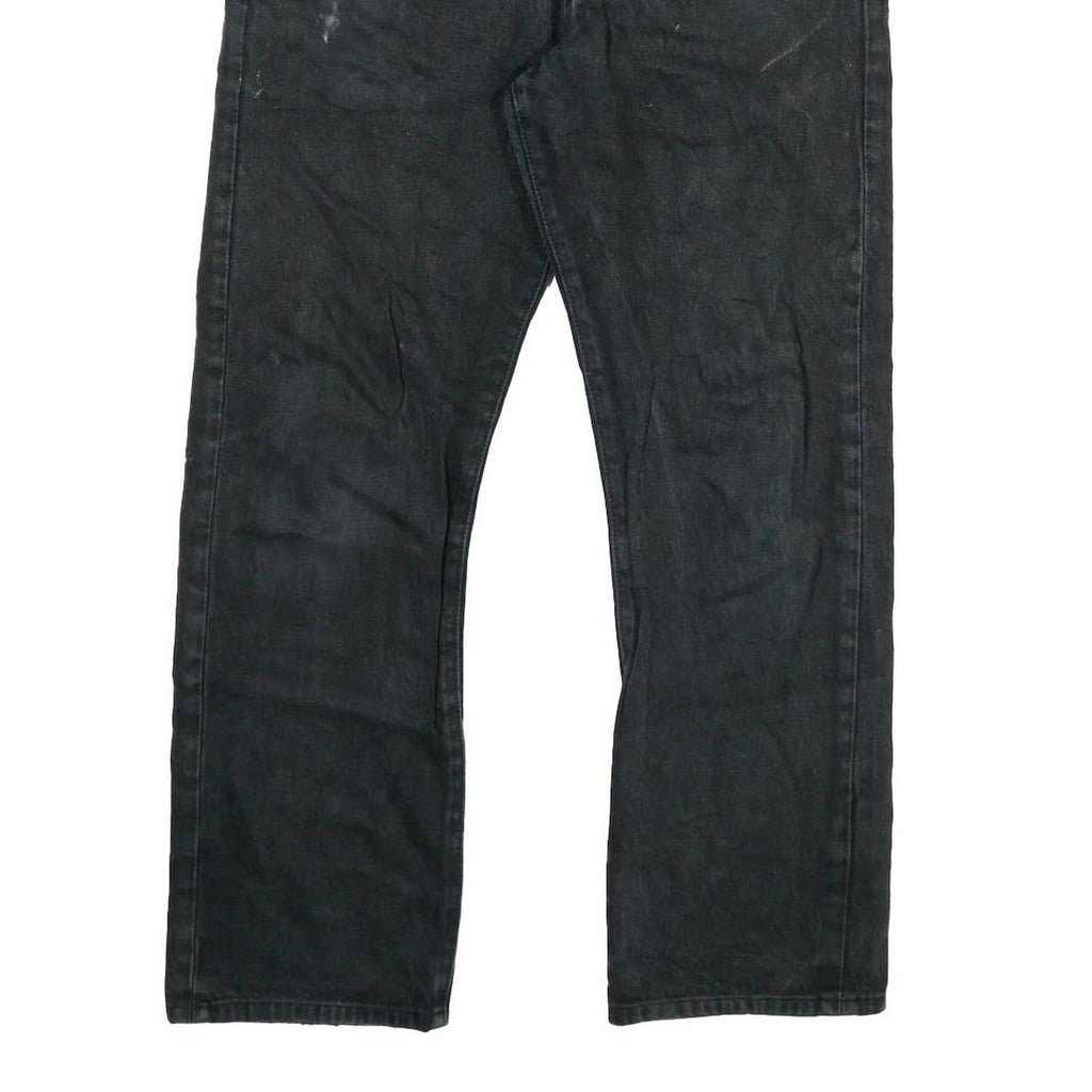 LEVI'S 501 Mens Jeans Black Regular Straight Denim Stone Wash W32 L27 Classic