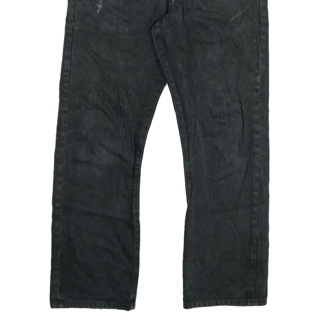 LEVI'S 501 Mens Jeans Black Regular Straight Denim Stone Wash W32 L27 Classic