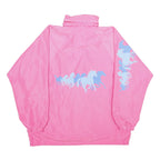 HORSELAND Womens Pink Horse Print Outdoor Jacket M Polyester Lightweight