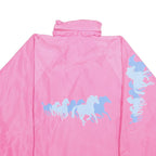 HORSELAND Womens Pink Horse Print Outdoor Jacket M Polyester Lightweight