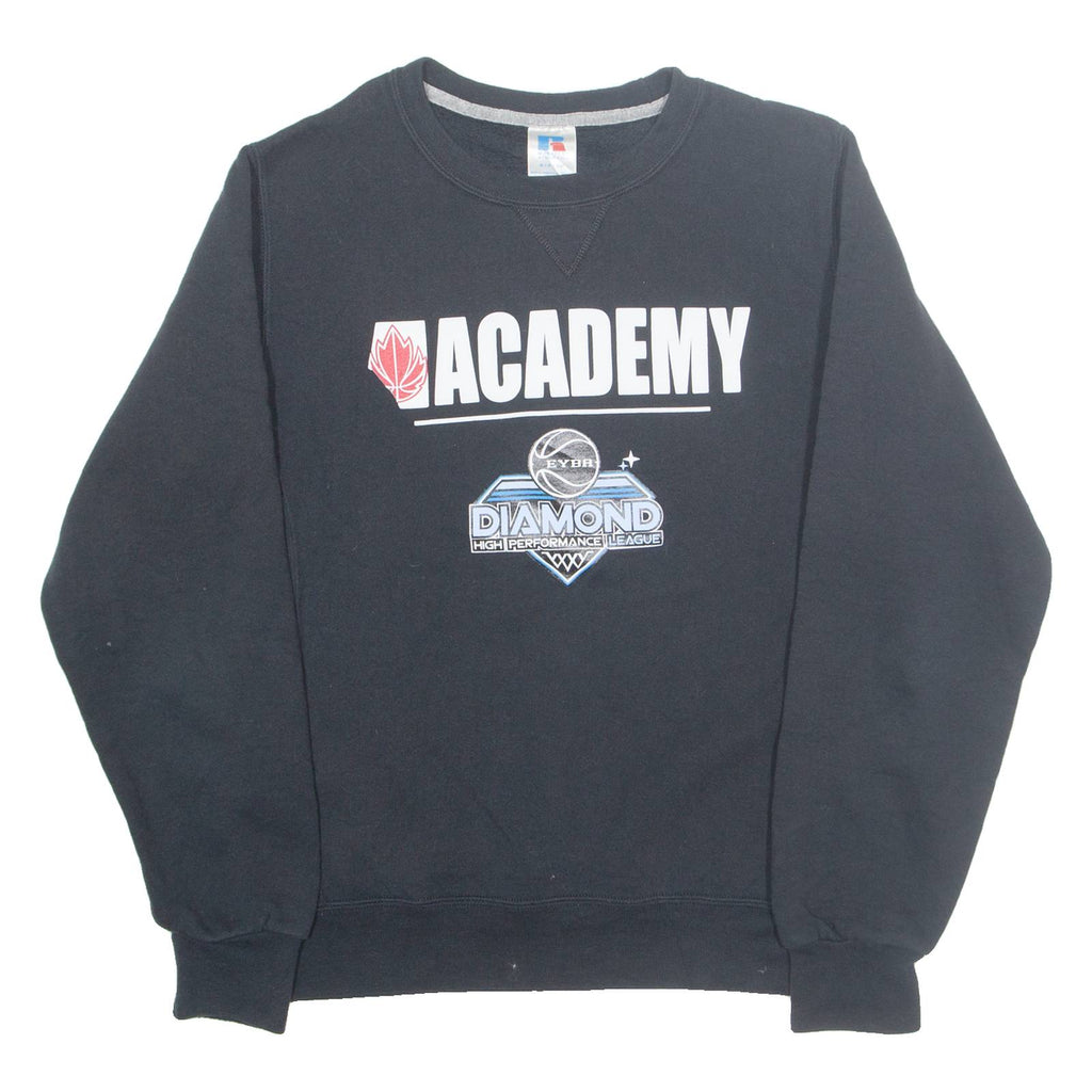 RUSSELL ATHLETIC Edmonton Youth Basketball Association Mens Sweatshirt Black USA S