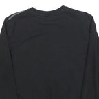 FILA Mens Black Crew Neck XS Logo Front Cotton Blend Sweatshirt Pullover