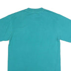 HANES Mens Blue Graphic T-Shirt M Short Sleeve Crew Neck Casual Cotton Blend