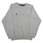 CHAMPION Mens Grey Crew Neck S Cotton Blend Logo Sweatshirt