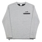 ELLESSE Mens Grey Sweatshirt Crew Neck S Cotton Blend Casual Pullover