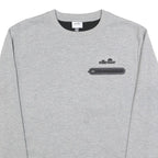 ELLESSE Mens Grey Sweatshirt Crew Neck S Cotton Blend Casual Pullover