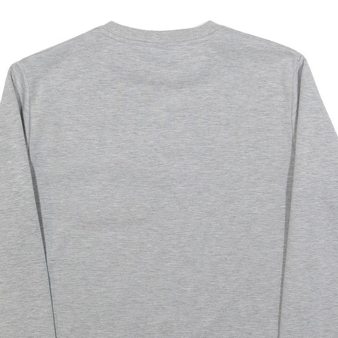 ELLESSE Mens Grey Sweatshirt Crew Neck S Cotton Blend Casual Pullover
