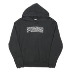 PUMA Mens Black Cotton Blend Pullover Hoodie L Logo Print Casual