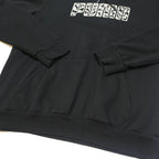 PUMA Mens Black Cotton Blend Pullover Hoodie L Logo Print Casual
