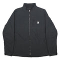 CARHARTT Womens Black Nylon Zip Jacket L Workwear Outdoor Casual