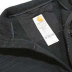 CARHARTT Womens Black Nylon Zip Jacket L Workwear Outdoor Casual