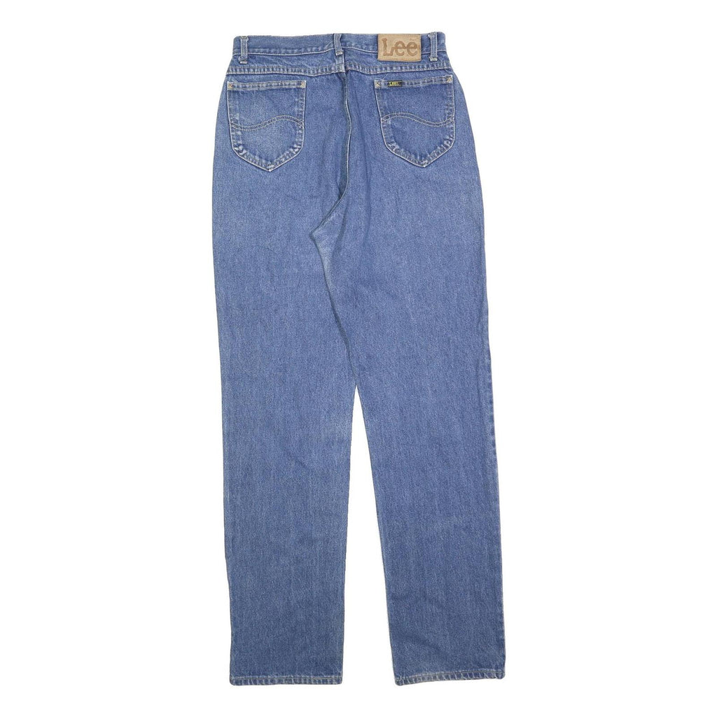 LEE Womens Jeans Blue Cotton Blend Regular Straight W29 L33 Classic Denim Zip