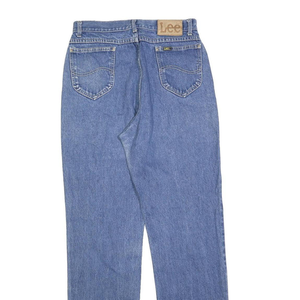 LEE Womens Jeans Blue Cotton Blend Regular Straight W29 L33 Classic Denim Zip