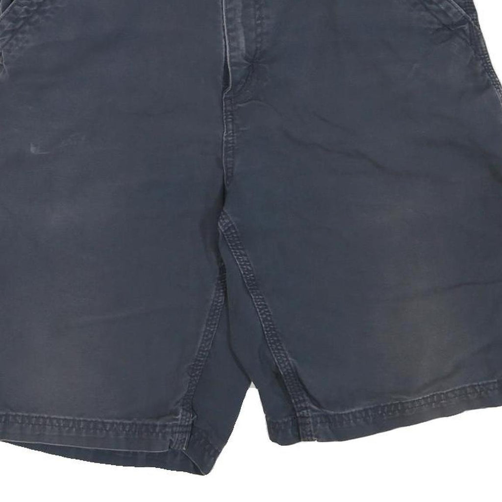 CARHARTT Mens Shorts Dark Blue Cargo Cotton Blend M W32 Workwear Durable