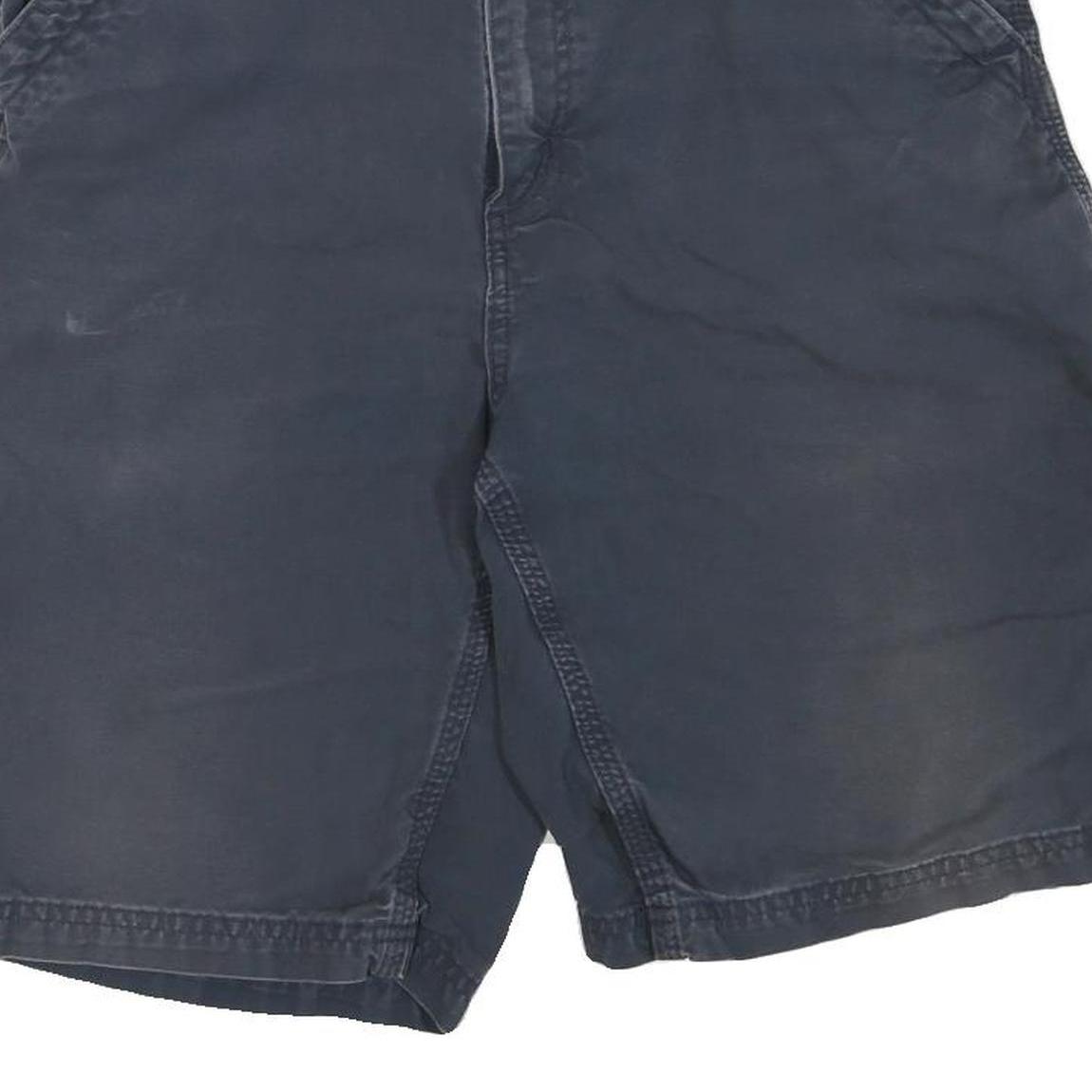 CARHARTT Mens Shorts Dark Blue Cargo Cotton Blend M W32 Workwear Durable