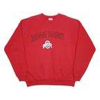 HANES Mens Red Ohio State University Crew Neck XL Cotton Sweatshirt