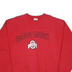 HANES Mens Red Ohio State University Crew Neck XL Cotton Sweatshirt