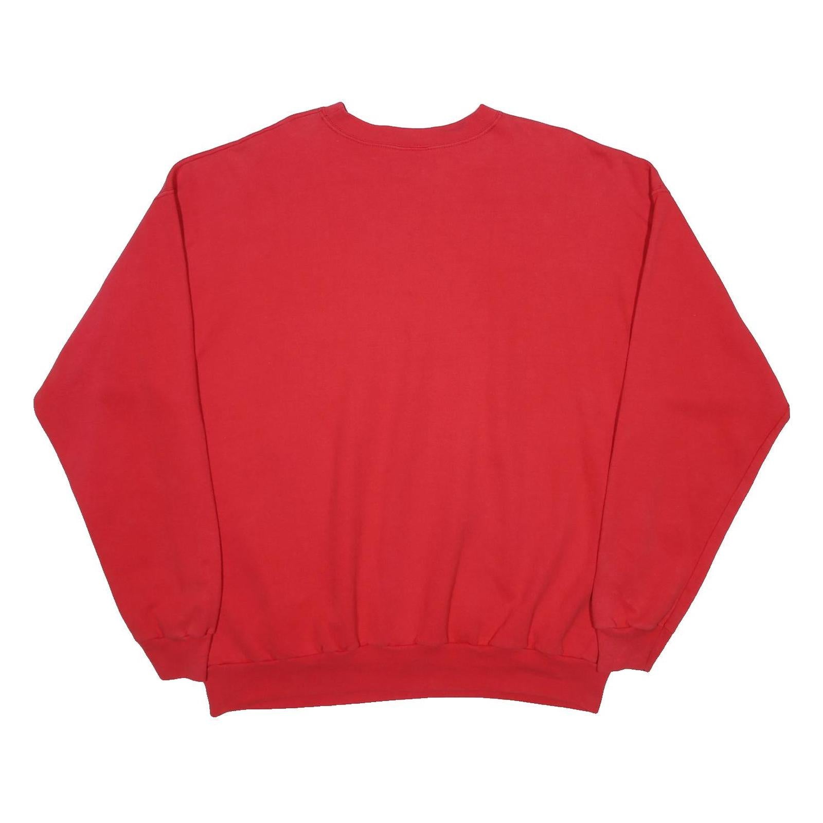 HANES Mens Red Ohio State University Crew Neck XL Cotton Sweatshirt