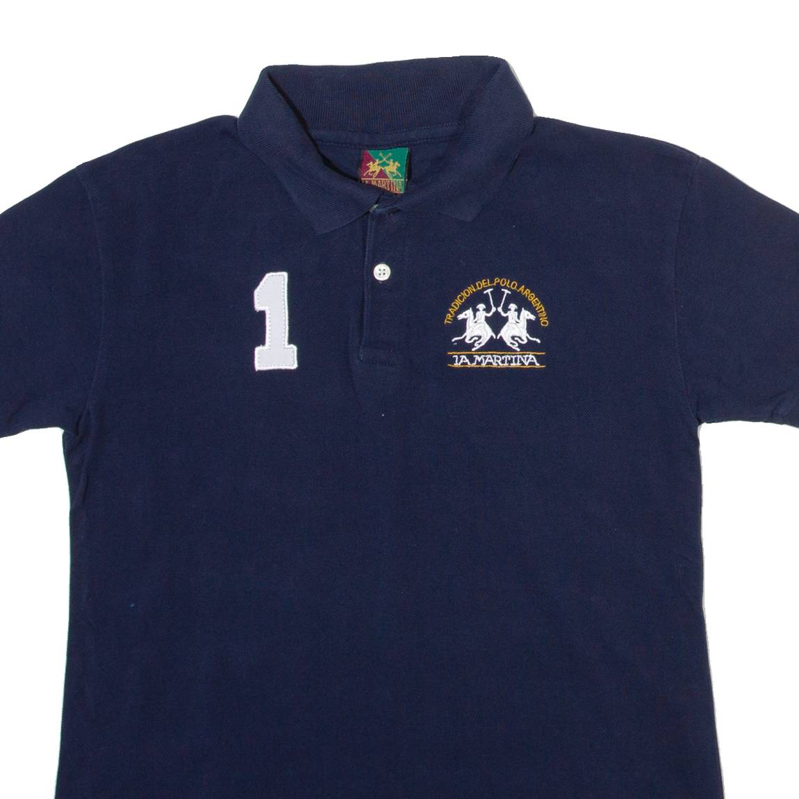 LA MARTINA Mens Polo Shirt Blue XS