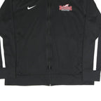 NIKE Mens Black & White Bethesda Athletics Zip Jacket L Polyester Blend