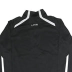 NIKE Mens Black & White Bethesda Athletics Zip Jacket L Polyester Blend