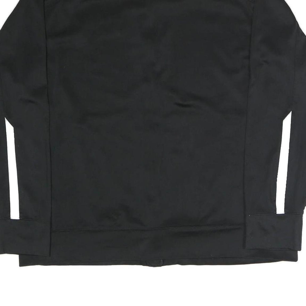NIKE Mens Black & White Bethesda Athletics Zip Jacket L Polyester Blend